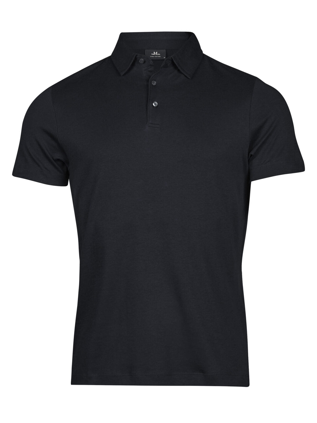 Pima Cotton Polo Herren Poloshirt – Tee Jays – Farbe Schwarz – individuell veredelbar