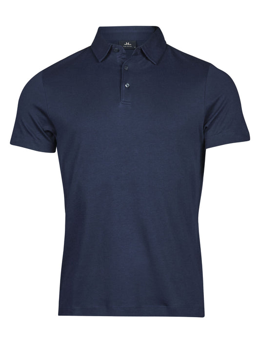 Pima Cotton Polo Herren Poloshirt – Tee Jays – Farbe Navy – individuell veredelbar
