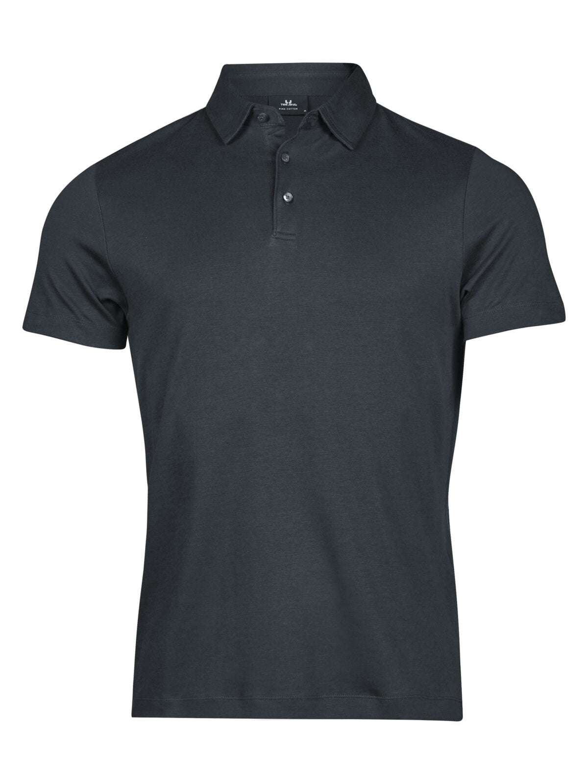 Pima Cotton Polo Herren Poloshirt – Tee Jays – Farbe Dunkelgrau – individuell veredelbar