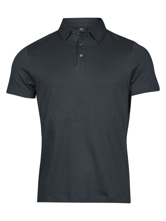 Pima Cotton Polo Herren Poloshirt – Tee Jays – Farbe Dunkelgrau – individuell veredelbar