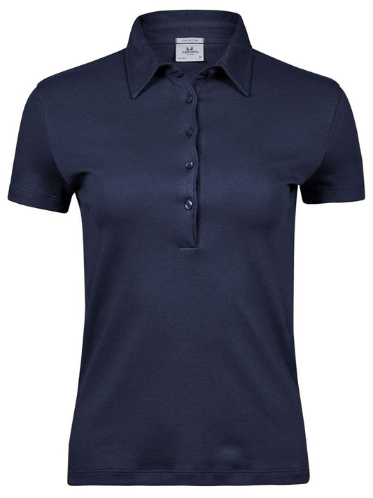 Pima Cotton Polo Damen Poloshirt – Tee Jays – Farbe Navy – individuell veredelbar