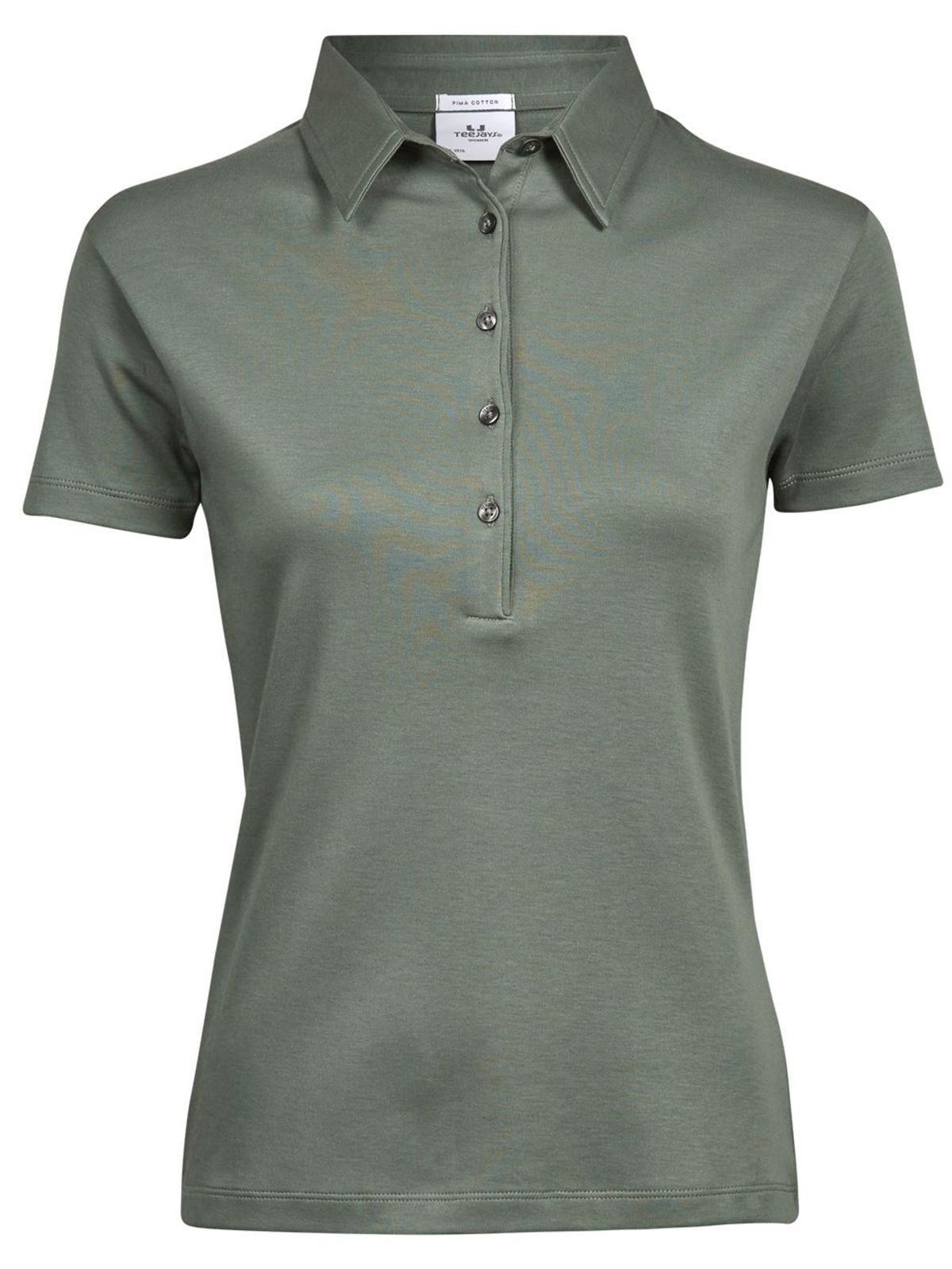 Pima Cotton Polo Damen Poloshirt – Tee Jays – Farbe Olive – individuell veredelbar