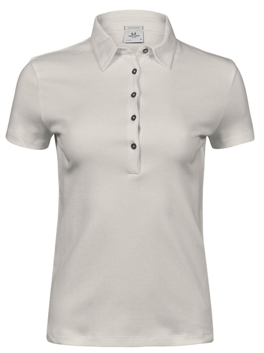 Pima Cotton Polo Damen Poloshirt – Tee Jays – Farbe cement – individuell veredelbar
