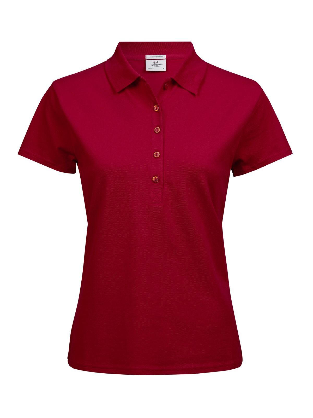 Ladiess Luxury Stretch Polo Damen Poloshirt – Tee Jays – Farbe Rot – individuell veredelbar