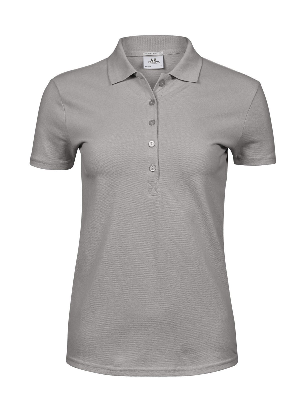 Ladiess Luxury Stretch Polo Damen Poloshirt – Tee Jays – Farbe Stein – individuell veredelbar