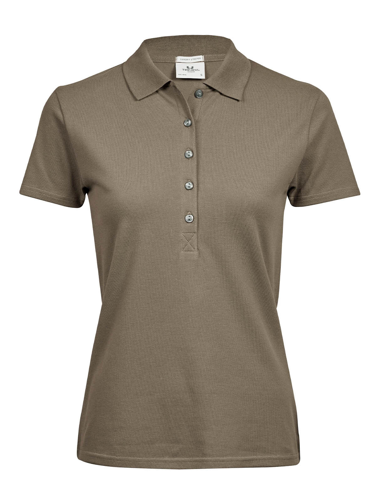 Ladiess Luxury Stretch Polo Damen Poloshirt – Tee Jays – Farbe Clay – individuell veredelbar