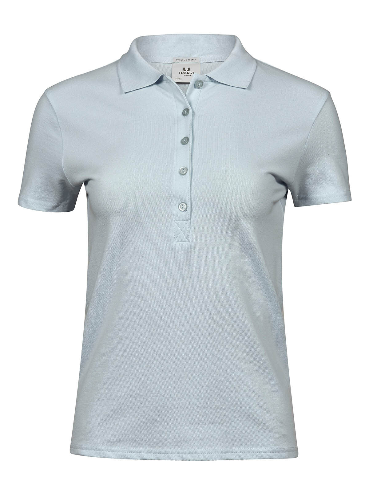 Ladiess Luxury Stretch Polo Damen Poloshirt – Tee Jays – Farbe Ice Blue – individuell veredelbar