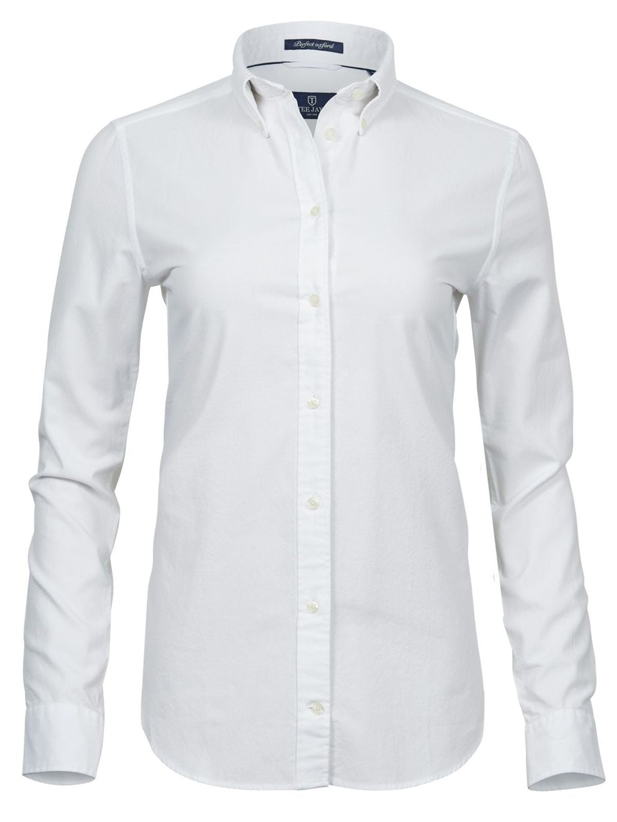 Perfect Oxford Shirt Damen Hemd / Bluse – Tee Jays – Farbe Weiß – individuell veredelbar