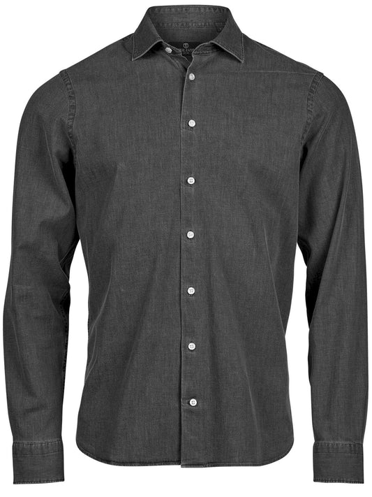 Denim shirt Herren Hemd / Bluse – Tee Jays – Farbe black denim – individuell veredelbar