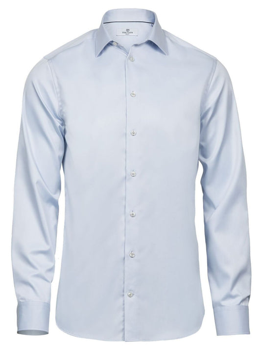 Luxury Shirt Slim Fit Herren Hemd / Bluse – Tee Jays – Farbe Hellblau – individuell veredelbar