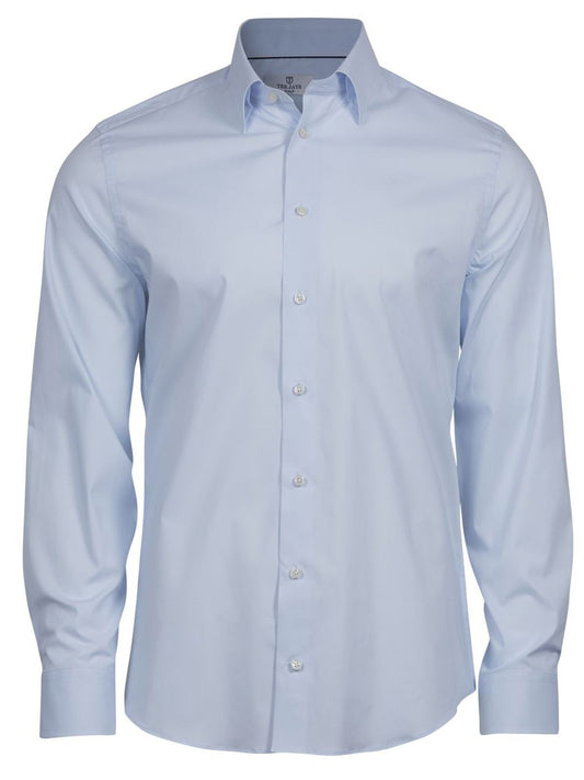 Stretch Luxury Shirt Hemd / Bluse – Tee Jays – Farbe Hellblau – individuell veredelbar