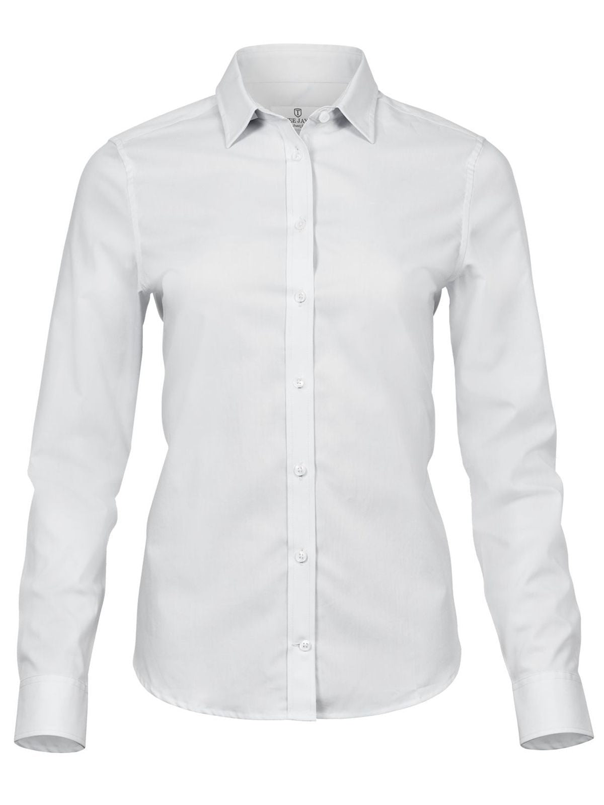 Ladies' Stretch Luxury Shirt Damen Hemd / Bluse – Tee Jays – Farbe Weiß – individuell veredelbar