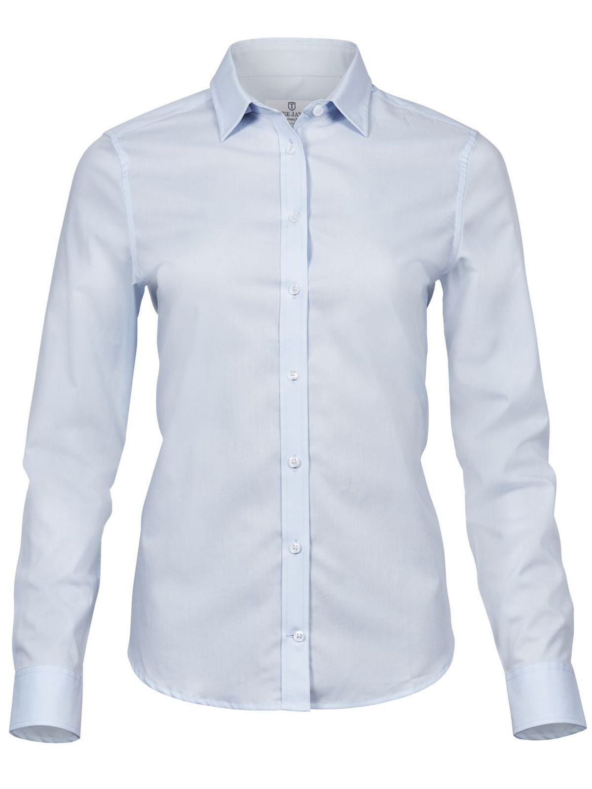 Ladies' Stretch Luxury Shirt Damen Hemd / Bluse – Tee Jays – Farbe Hellblau – individuell veredelbar