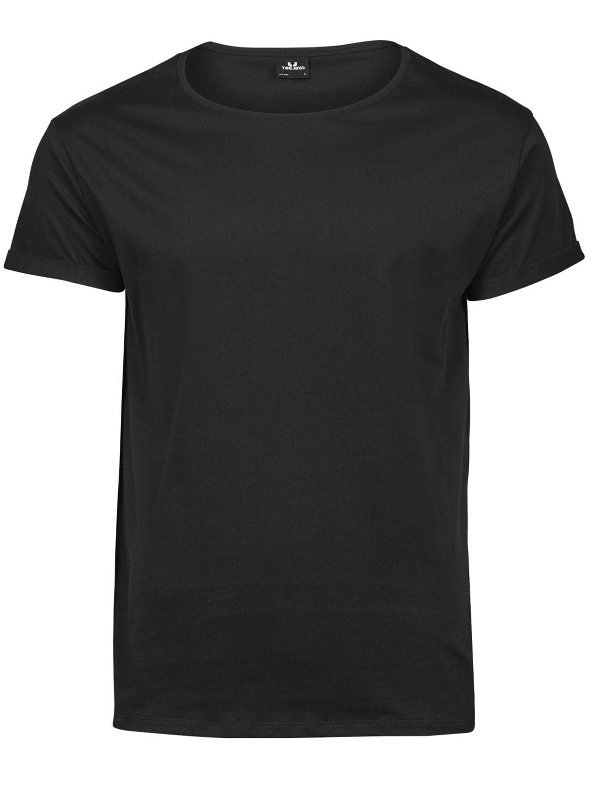 Roll-Up Tee T-Shirt – Tee Jays – Farbe Schwarz – individuell veredelbar