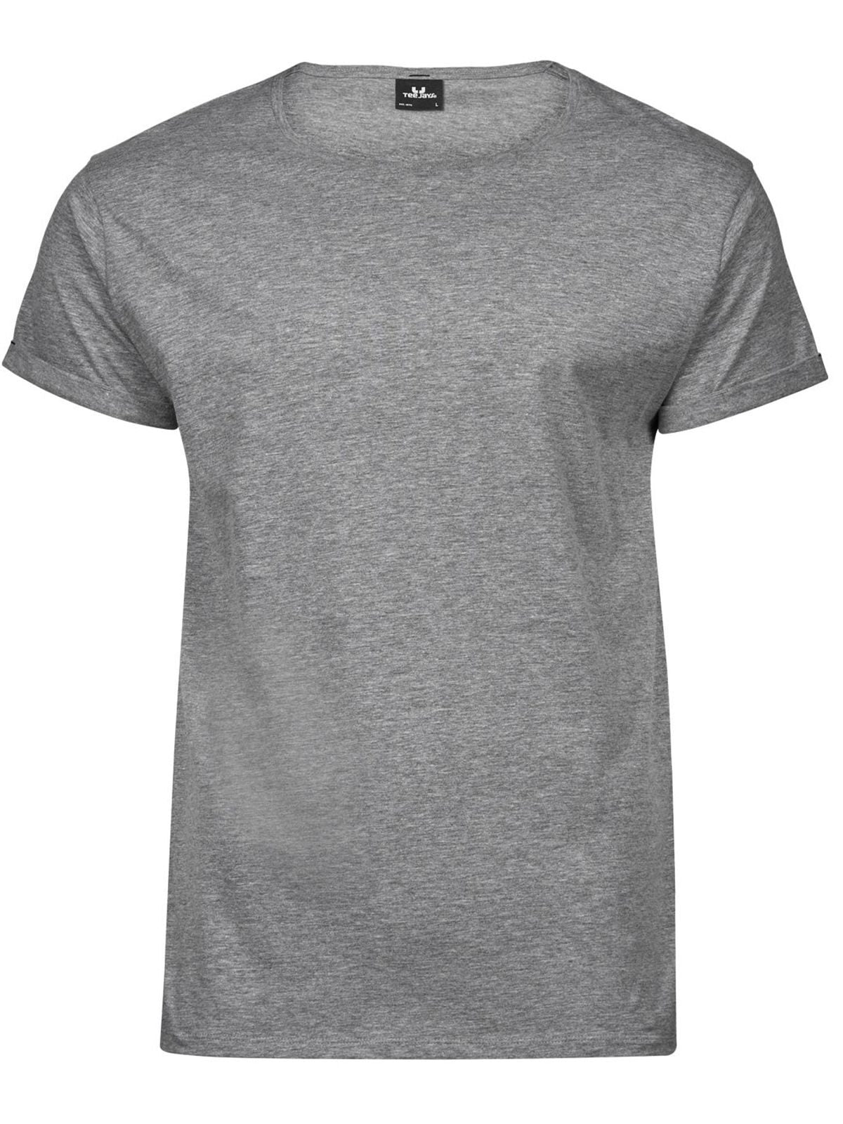 Roll-Up Tee T-Shirt – Tee Jays – Farbe Heather Grey – individuell veredelbar