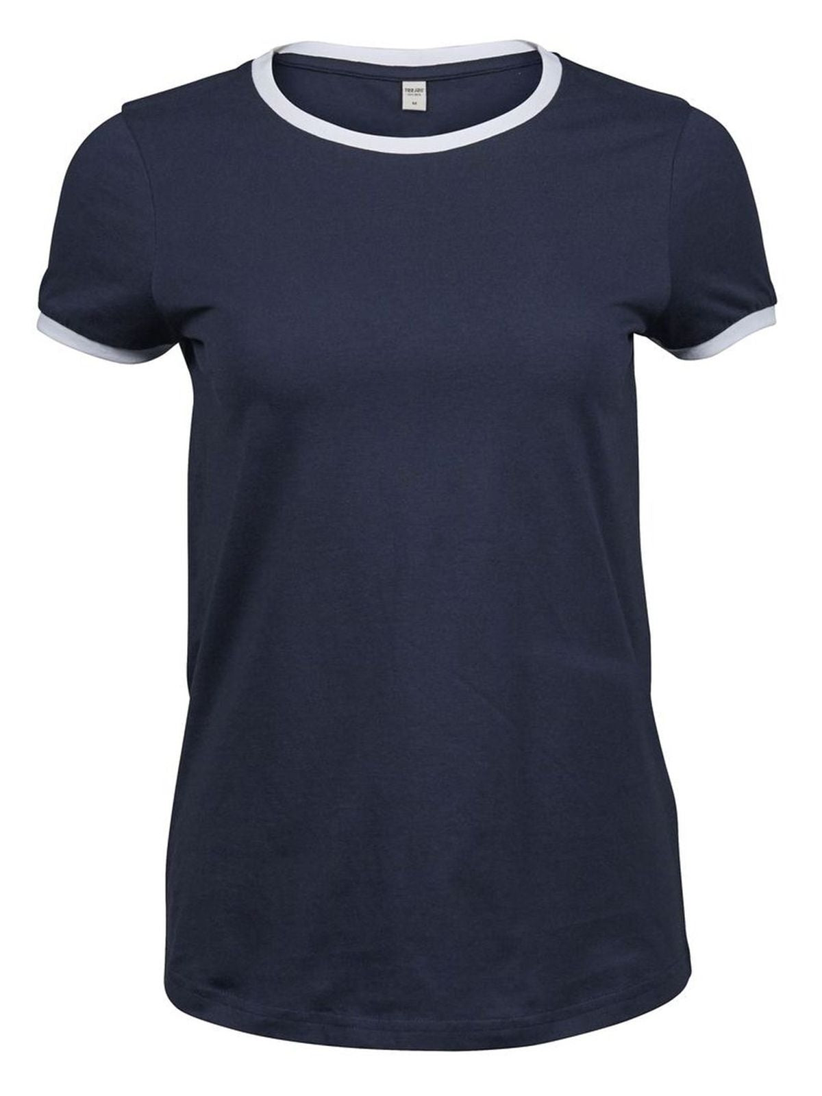 Ringer Tee Damen T-Shirt – Tee Jays – Farbe Navy/White – individuell veredelbar