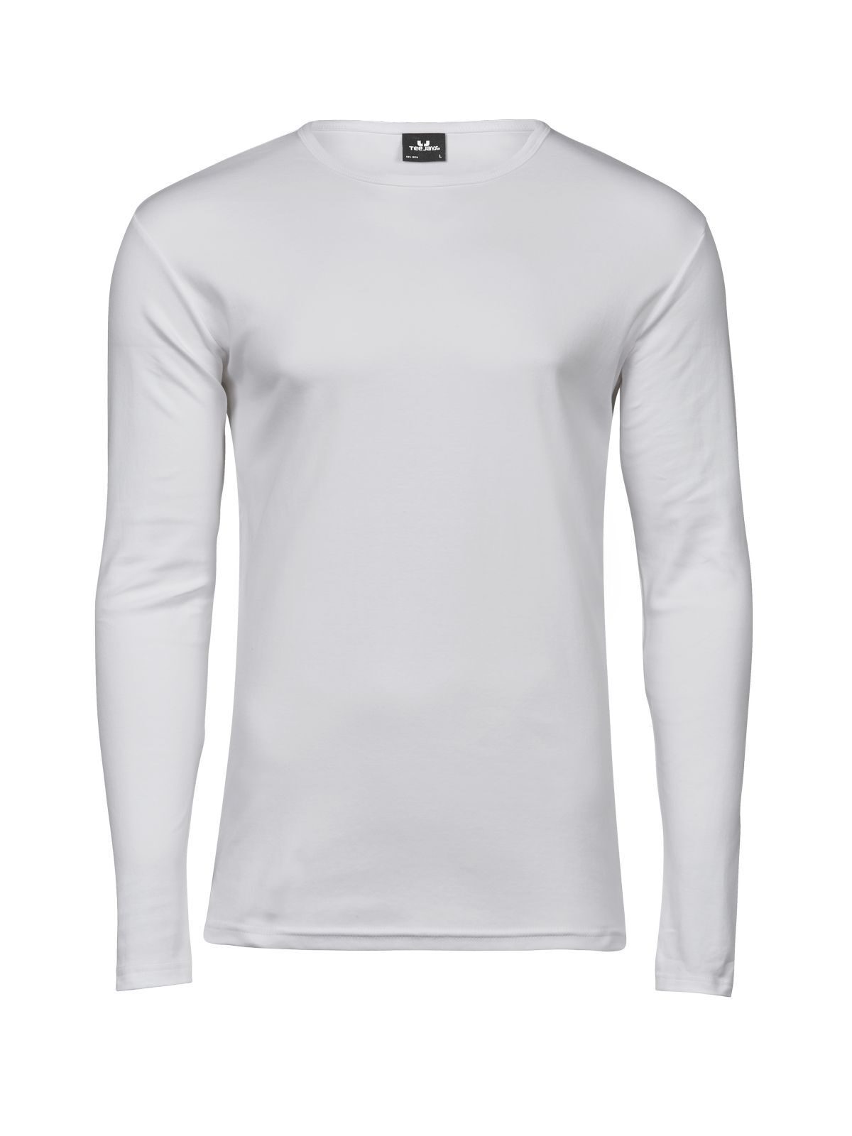 Long Sleeve Interlock Tee Herren T-Shirt – Tee Jays – Farbe Weiß – individuell veredelbar