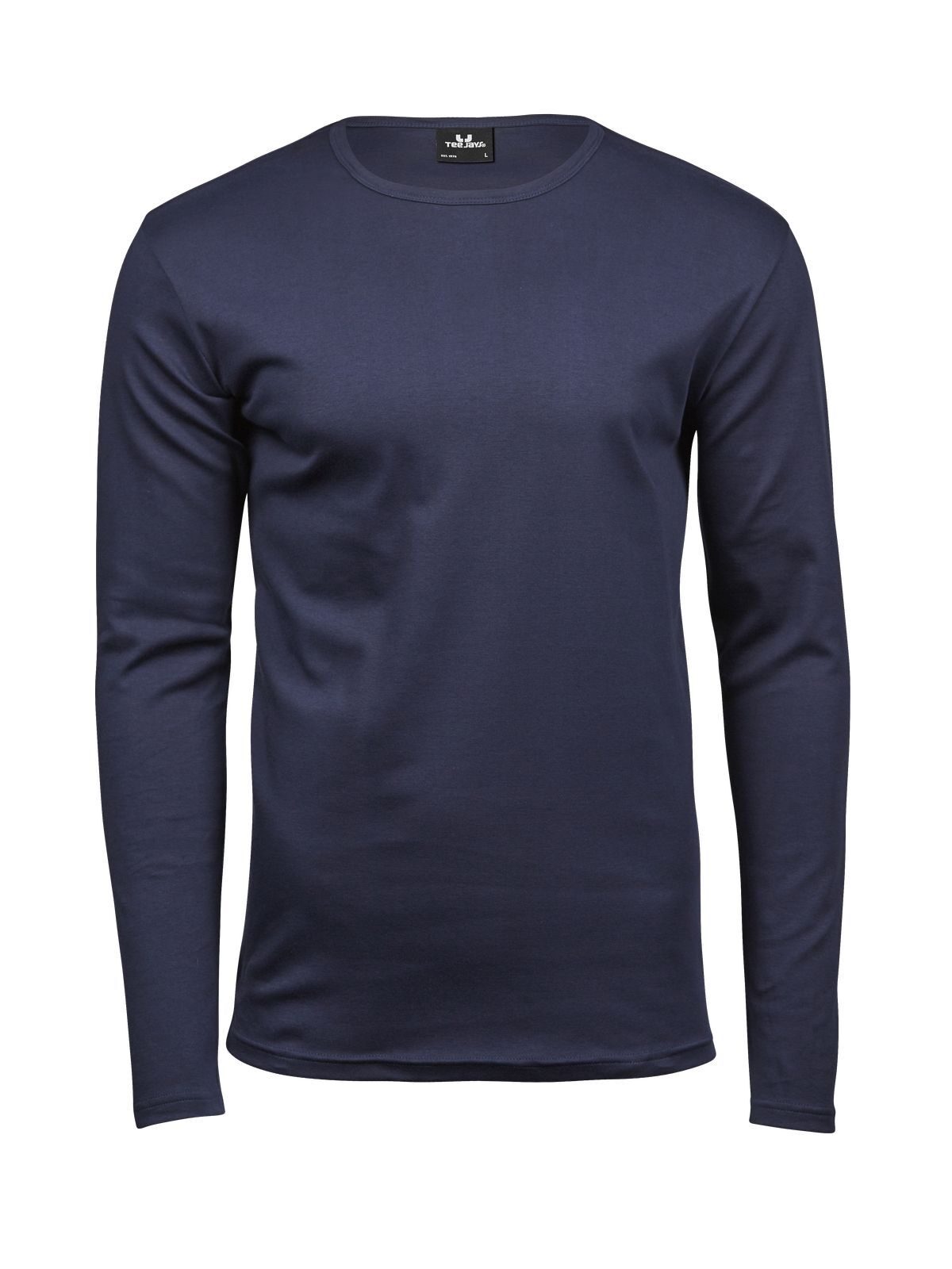 Long Sleeve Interlock Tee Herren T-Shirt – Tee Jays – Farbe Navy – individuell veredelbar