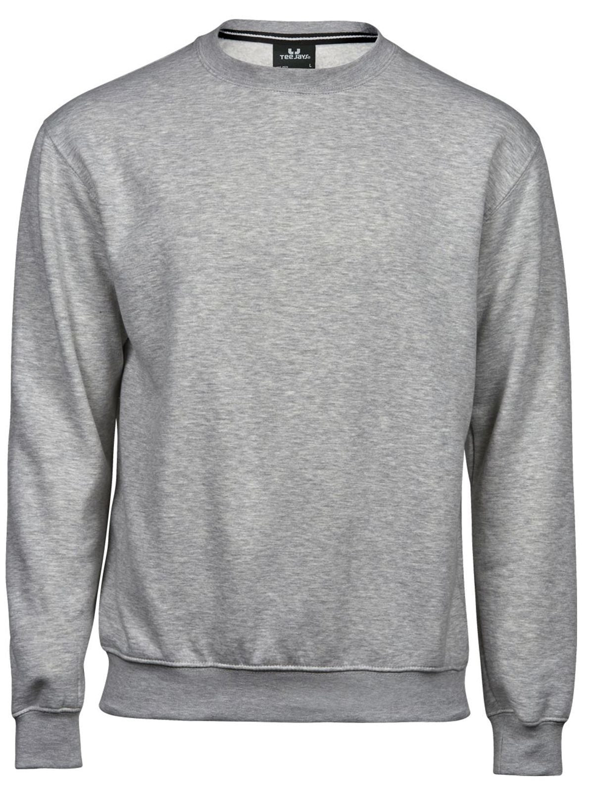 Unisex heavy sweatshirt Herren Sweatshirt / Hoodie – Tee Jays – Farbe Heather Grey – individuell veredelbar