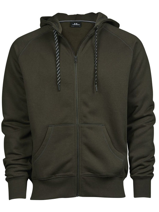 Fashion Full Zip Hood Herren Sweatshirt / Hoodie – Tee Jays – Farbe Dark Olive – individuell veredelbar