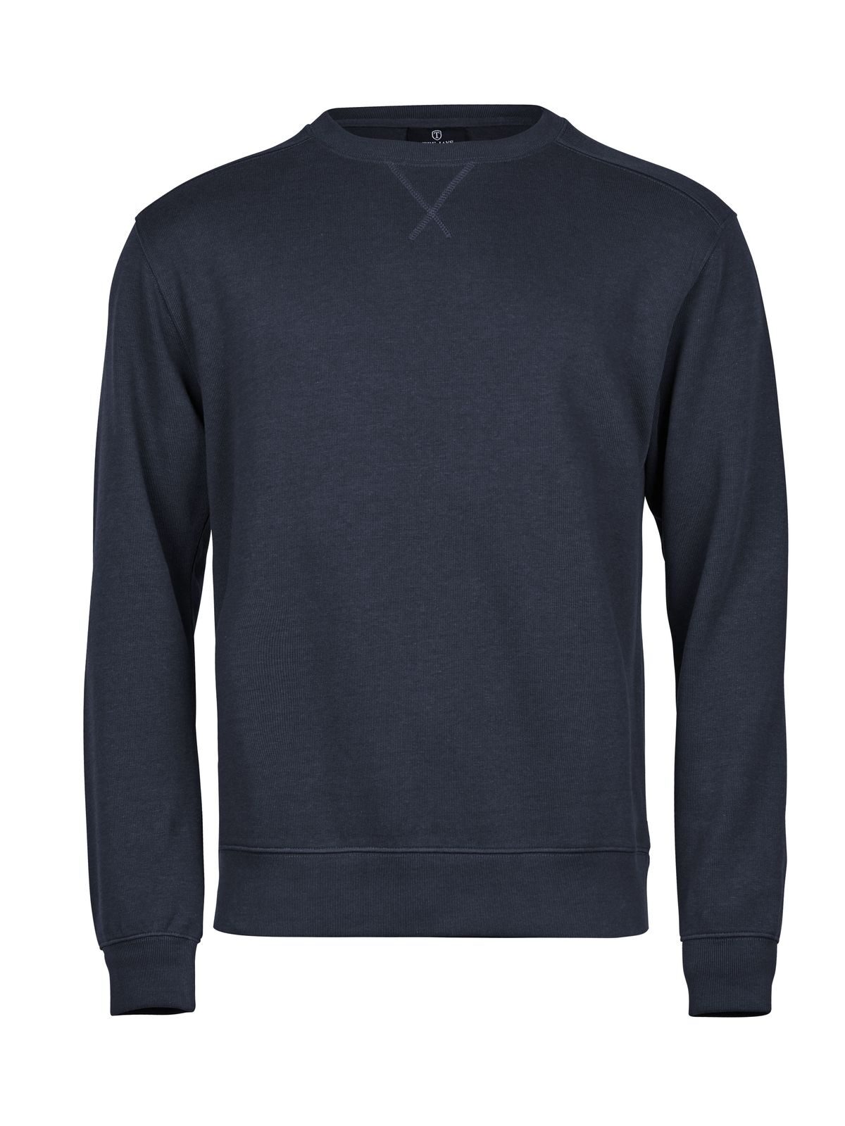 Ribbed Interlock Crew Neck Sweatshirt / Hoodie – Tee Jays – Farbe Navy – individuell veredelbar
