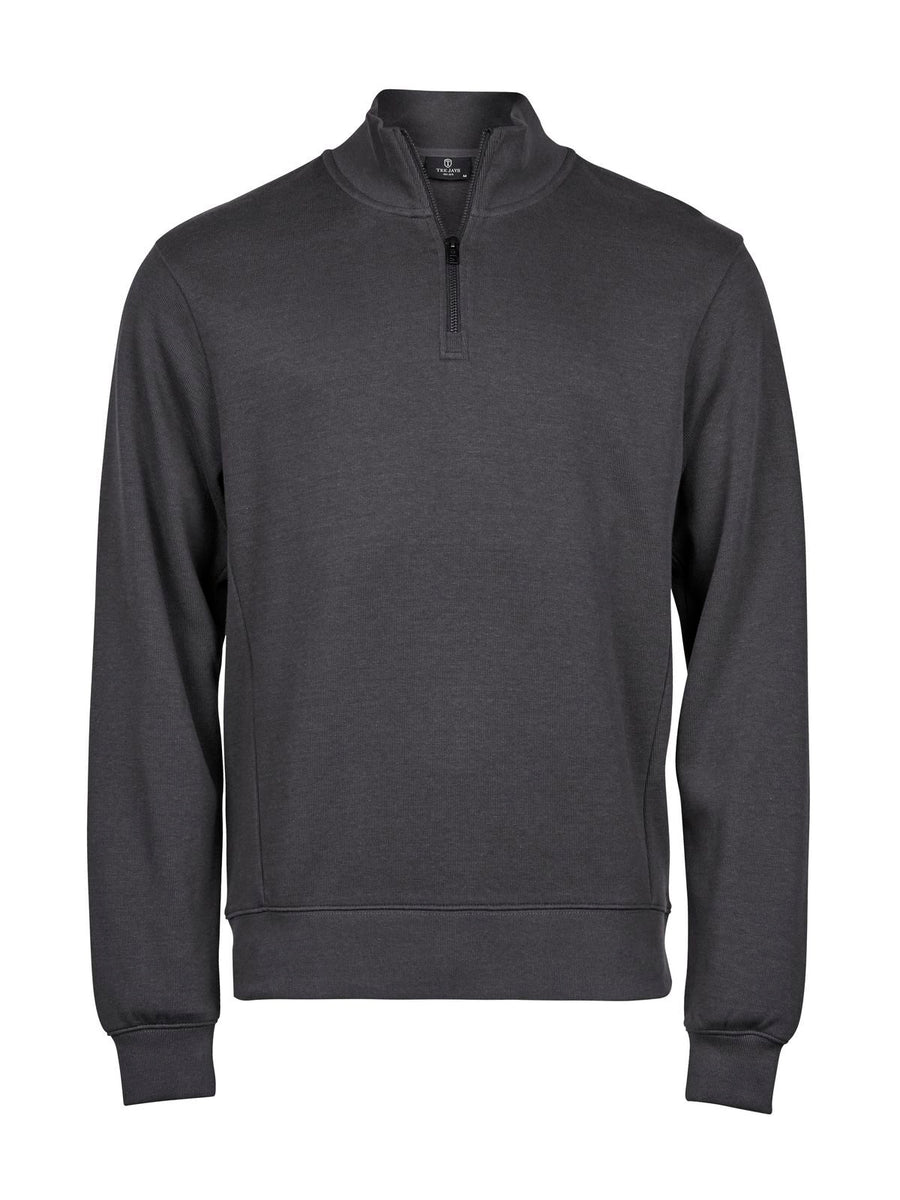 Ribbed Interlock Half Zip Sweatshirt / Hoodie – Tee Jays
