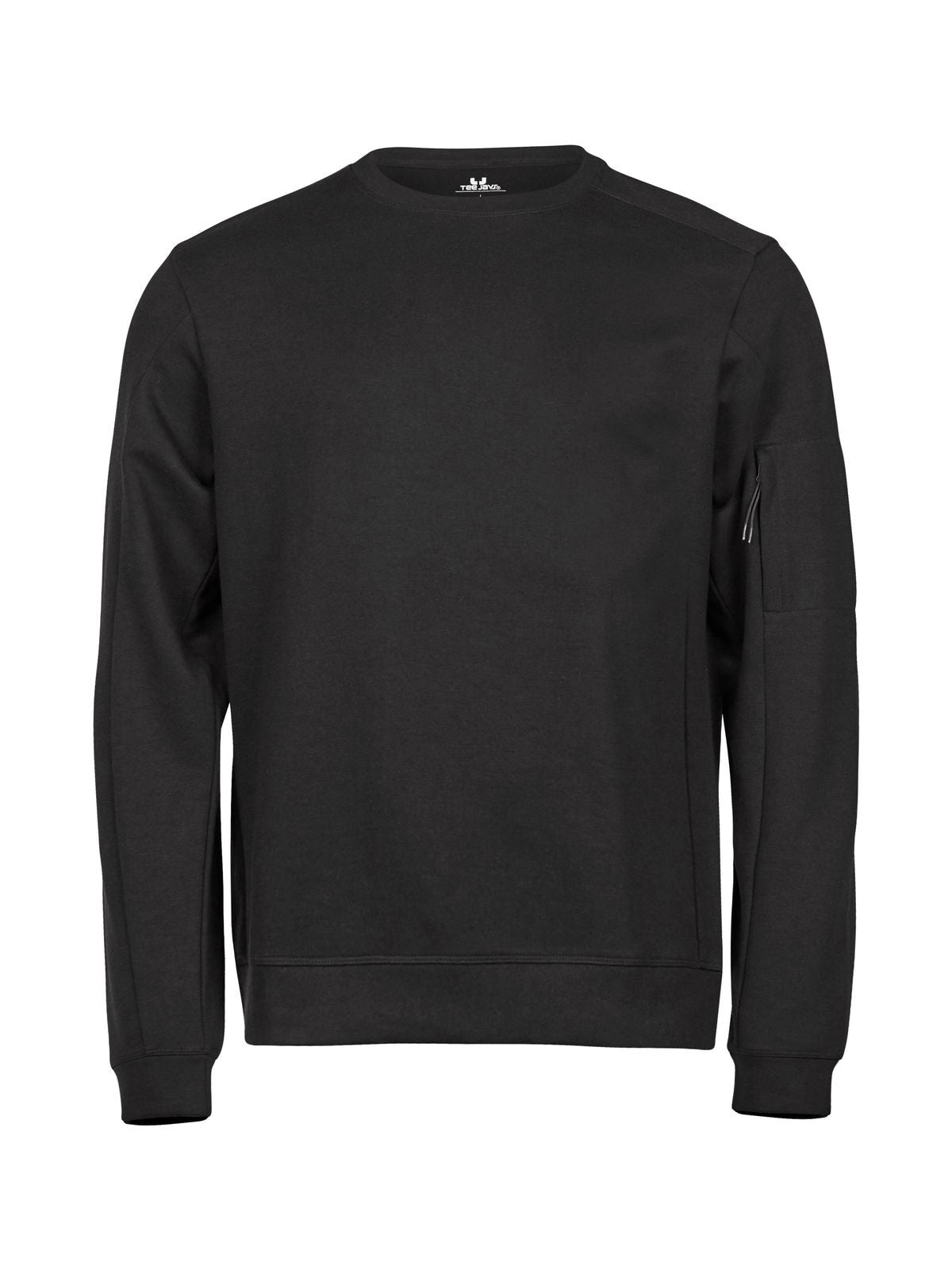 Athletic Crew Neck Sweat Sweatshirt / Hoodie – Tee Jays – Farbe Schwarz – individuell veredelbar