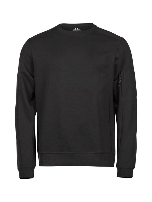 Athletic Crew Neck Sweat Sweatshirt / Hoodie – Tee Jays – Farbe Schwarz – individuell veredelbar