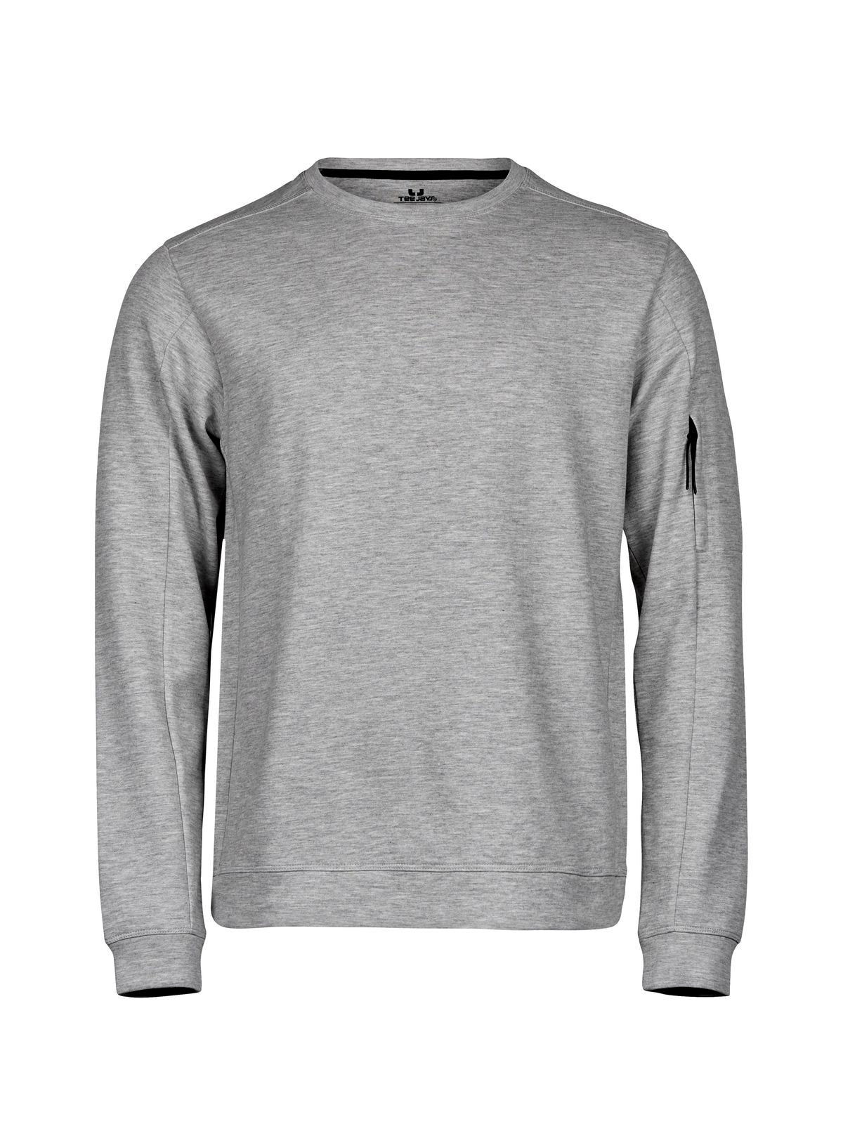 Athletic Crew Neck Sweat Sweatshirt / Hoodie – Tee Jays – Farbe Heather Grey – individuell veredelbar