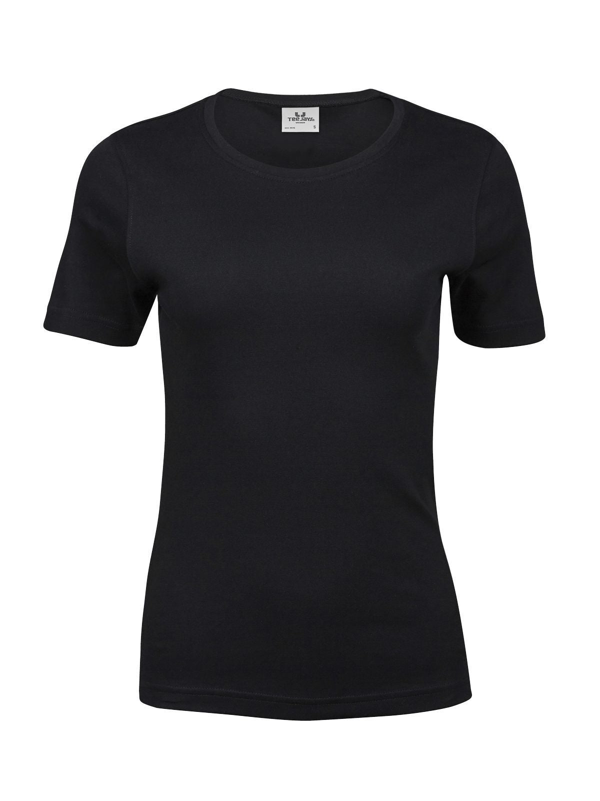 Interlock Tee Damen T-Shirt – Tee Jays – Farbe Schwarz – individuell veredelbar