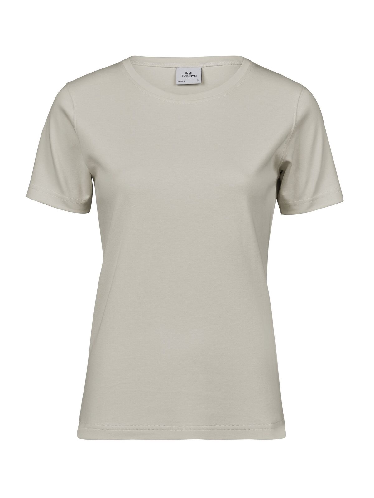 Interlock Tee Damen T-Shirt – Tee Jays – Farbe cement – individuell veredelbar