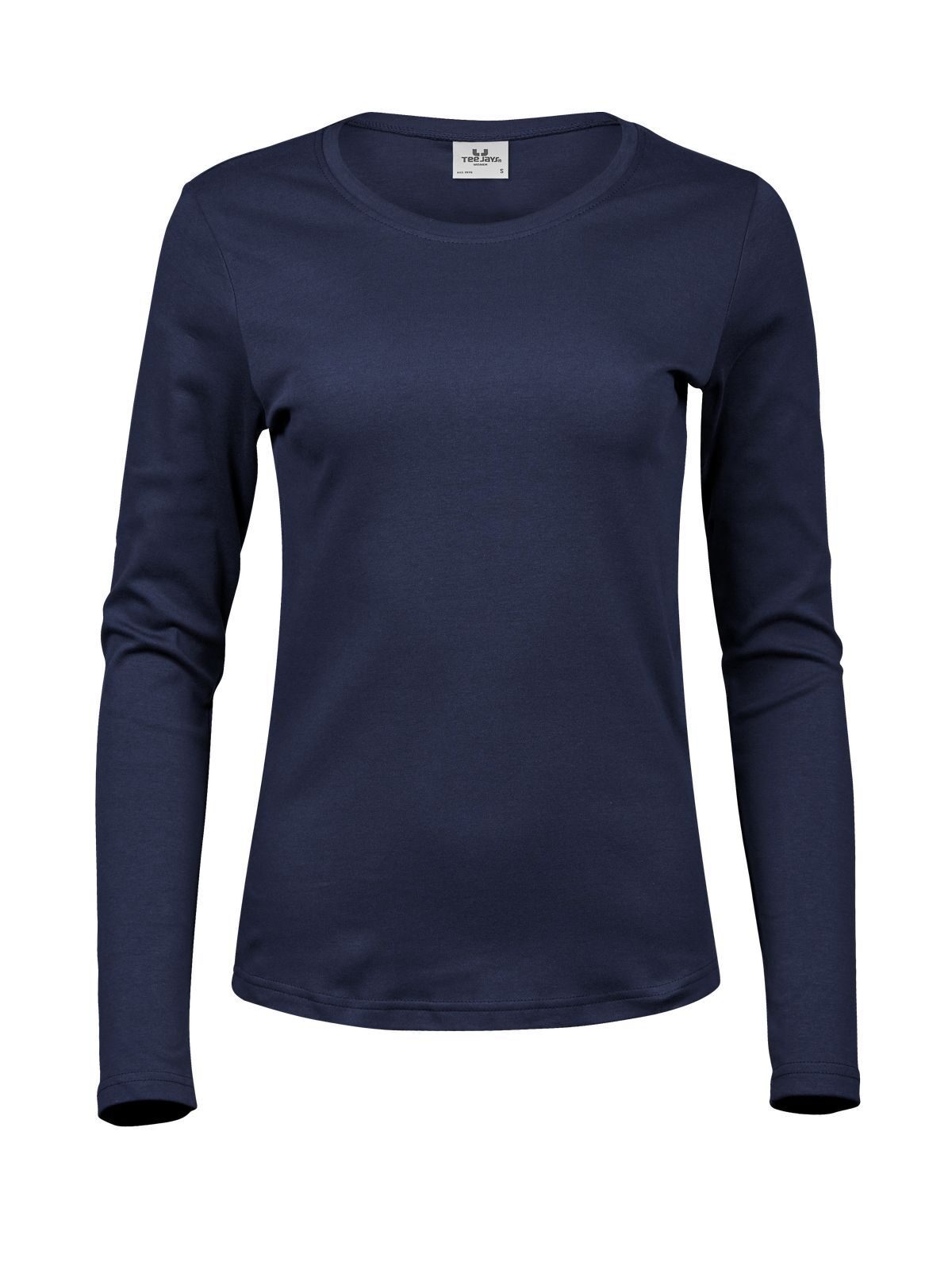 Long Sleeve Interlock Tee Damen T-Shirt – Tee Jays – Farbe Navy – individuell veredelbar