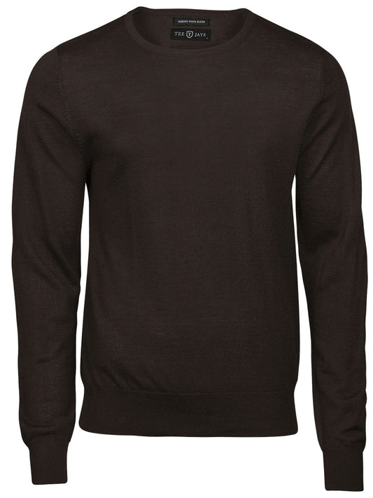 Crew Neck Herren Strick / Weste – Tee Jays – Farbe mocha – individuell veredelbar
