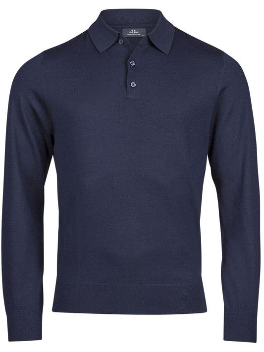 Polo Knit Poloshirt – Tee Jays – Farbe Navy – individuell veredelbar