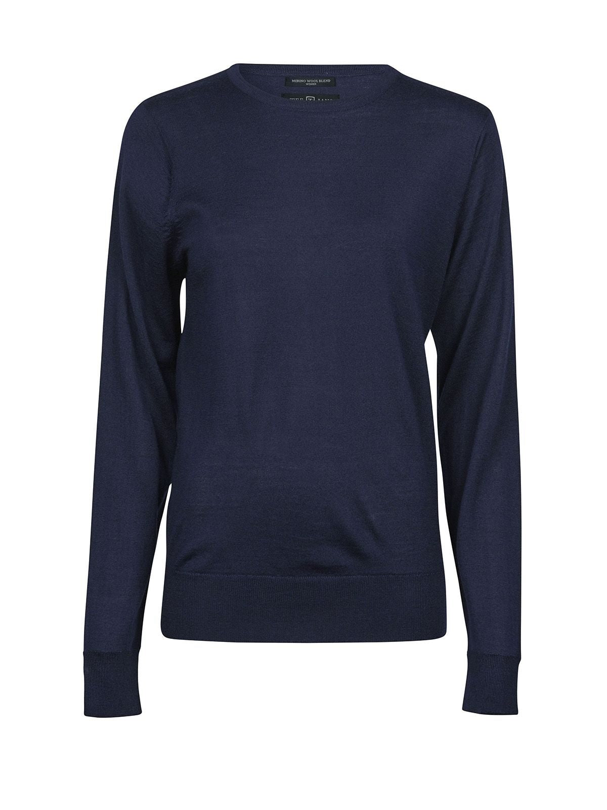 Womens' Crew Neck Damen Strick / Weste – Tee Jays – Farbe Navy – individuell veredelbar