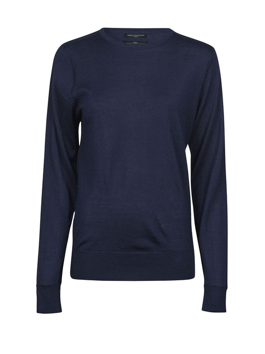 Womens' Crew Neck Damen Strick / Weste – Tee Jays – Farbe Navy – individuell veredelbar