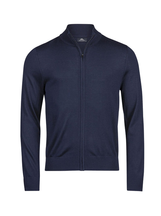 Full zip Knit Strick / Weste – Tee Jays – Farbe Navy – individuell veredelbar