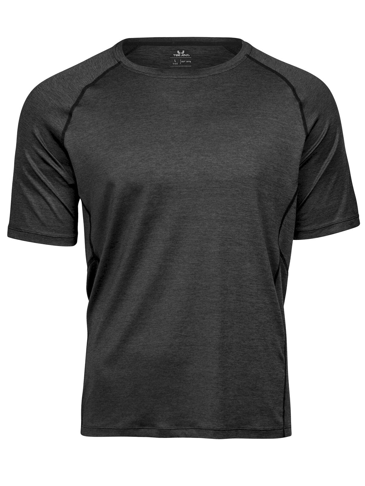 cooldry tee Herren T-Shirt – Tee Jays – Farbe Black Melange – individuell veredelbar