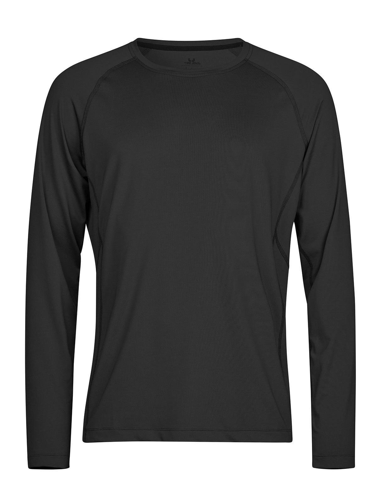 Long Sleeve cooldry tee Unisex T-Shirt – Tee Jays – Farbe Schwarz – individuell veredelbar