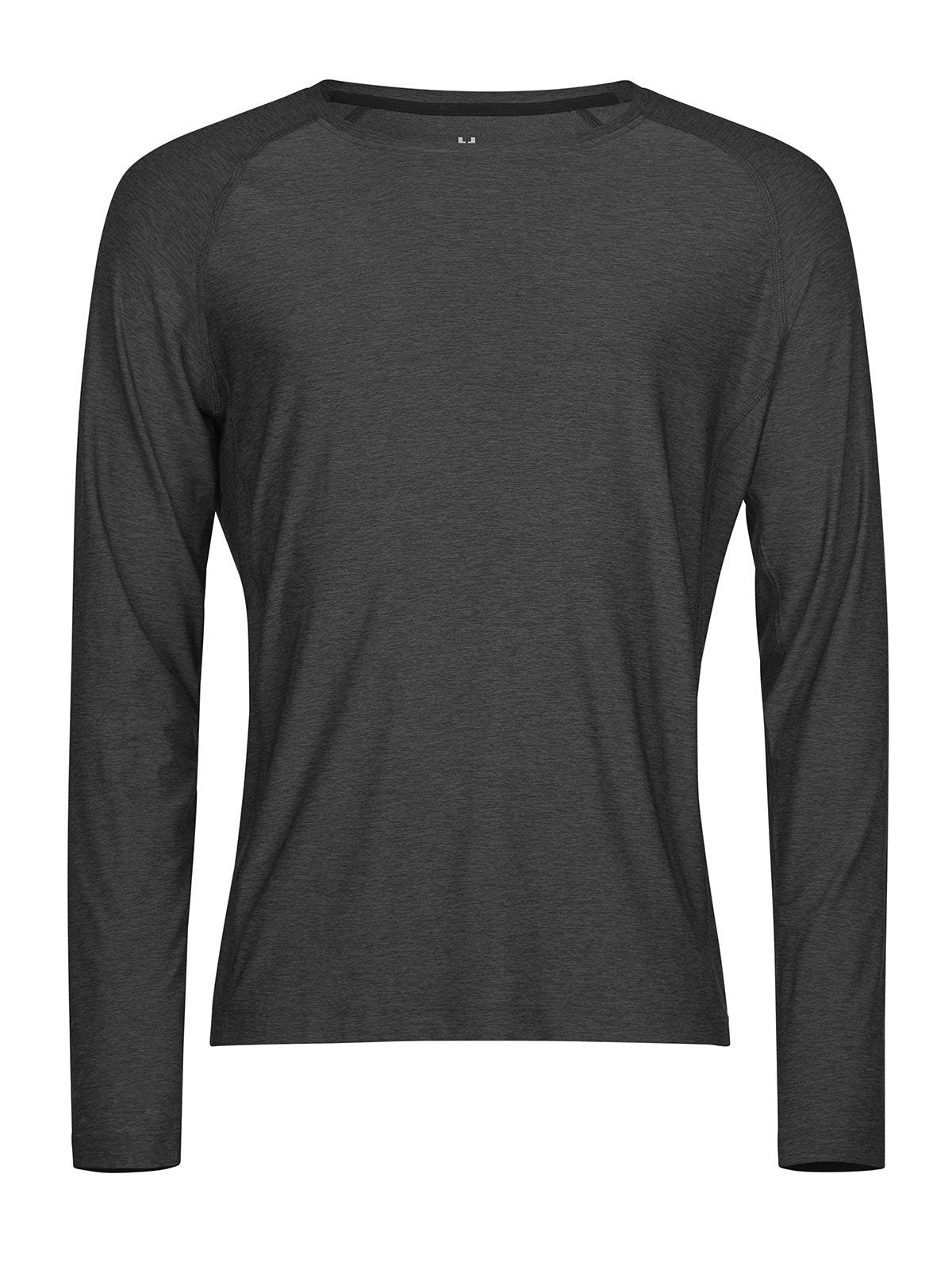 Long Sleeve cooldry tee Unisex T-Shirt – Tee Jays – Farbe Black Melange – individuell veredelbar