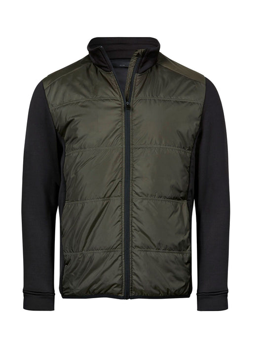 Hybrid-Stretch Jacket – Tee Jays – Farbe Deep green/black – individuell veredelbar