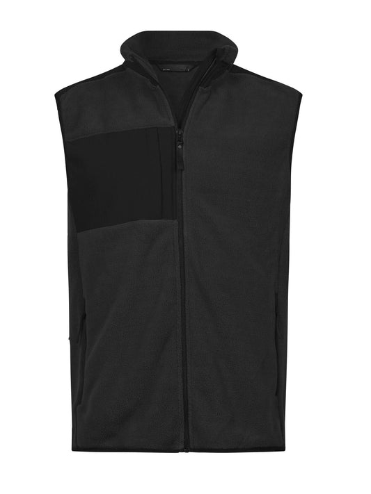 Mountain Fleece Bodywarmer – Tee Jays – Farbe Black/Black – individuell veredelbar
