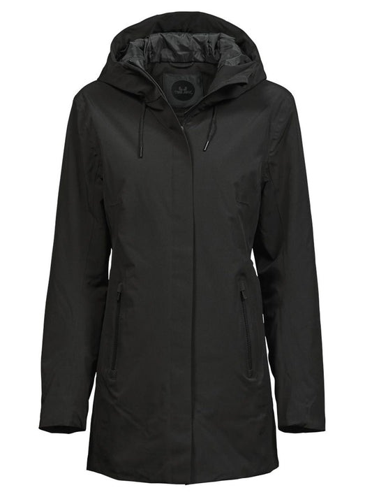 Ladies' All Weather Parka Damen Jacke – Tee Jays – Farbe Schwarz – individuell veredelbar