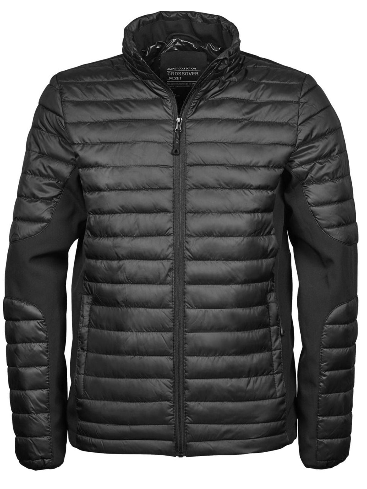 Crossover Jacket – Tee Jays – Farbe Black/Black – individuell veredelbar