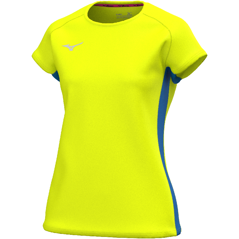 Mizuno Sport-T-Shirt MZNRB – Damen | U2EAB765 – Neongelb