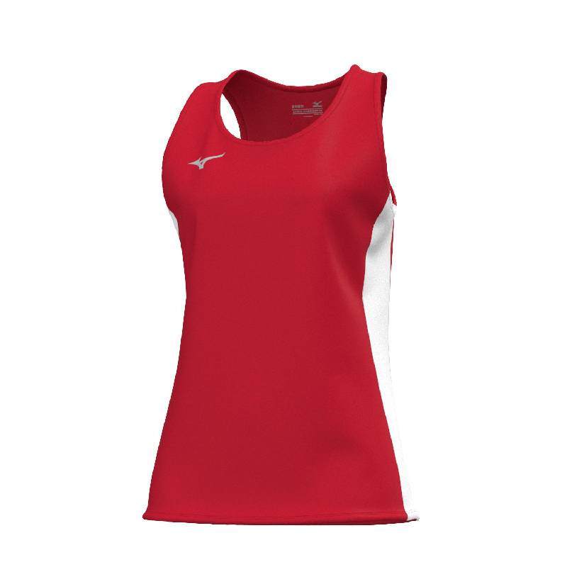 Mizuno Ärmelloses Sportshirt MZNRB Singlet – Damen | U2EAB766 – Rot