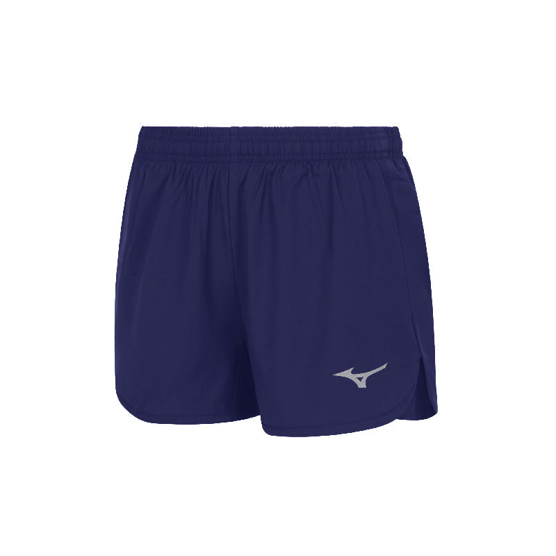 Mizuno Sportshorts MZNRB Split – Damen | U2EBB765 – Marineblau