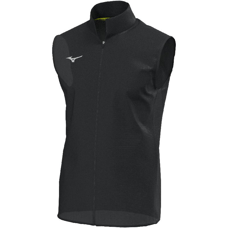 Mizuno Sportweste MZNRB Rain Vest – Herren | U2EEB571 – Schwarz