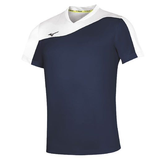 Mizuno Sport-T-Shirt Authentic Myou – Herren | V2EA7003 – Marineblau/Weiß