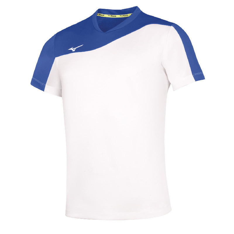 Mizuno Sport-T-Shirt Authentic Myou – Herren | V2EA7003 – Weiß/Royalblau
